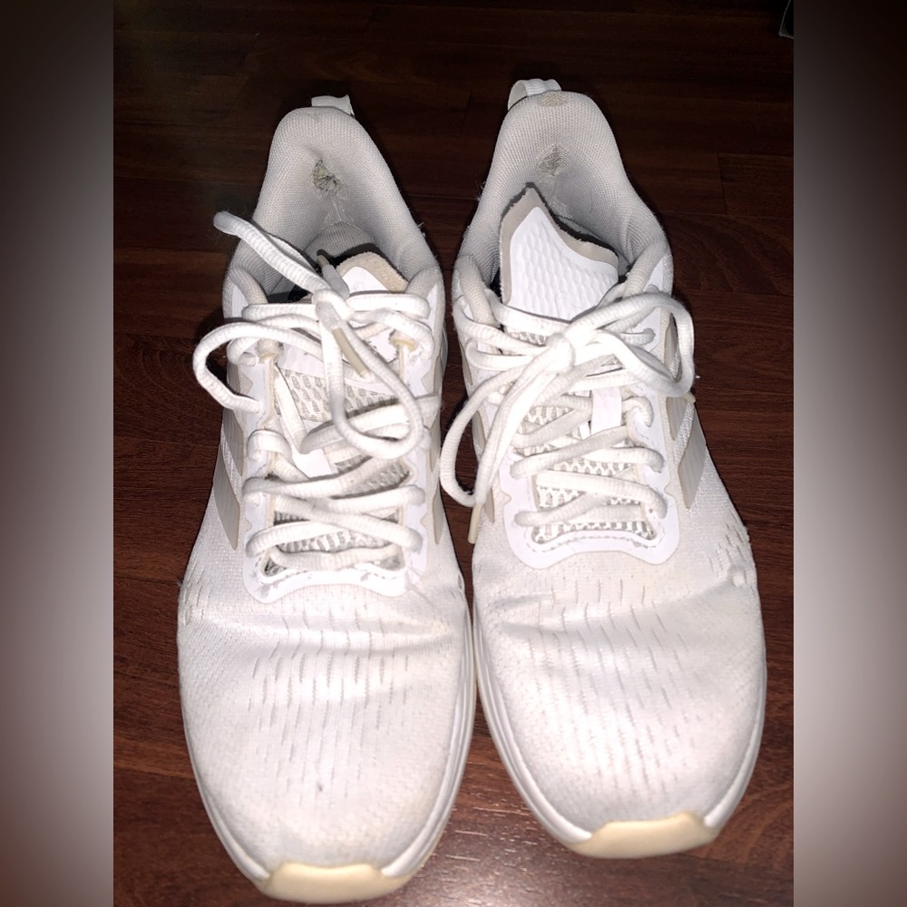 White adidas tennis/running/athletic shoes, size 7